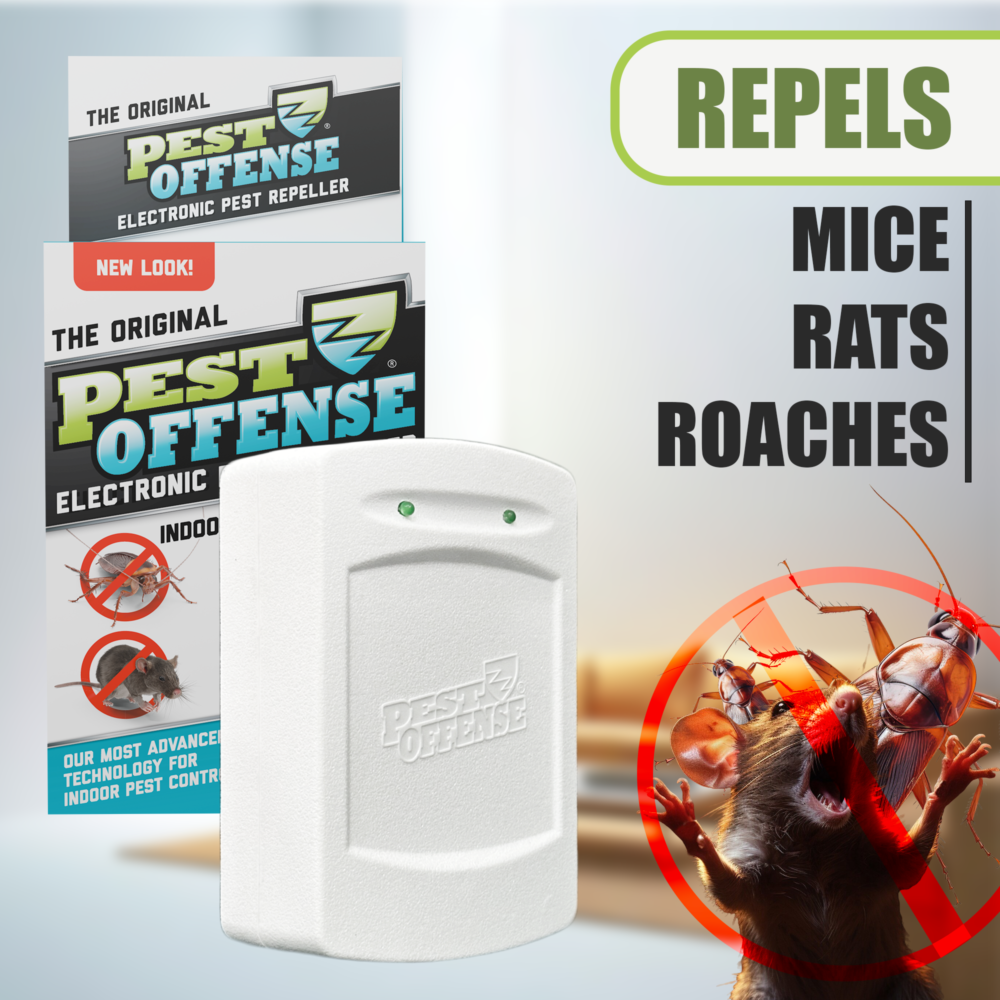 PEST OFFENSE Indoor Electronic Pest Repeller